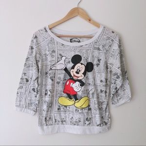 Disney Mickey Mouse 3/4 Sleeve Top